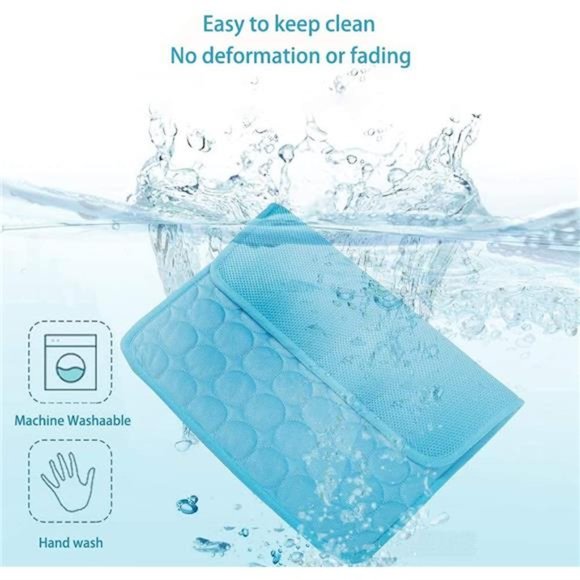Summer Cooling Mat & Sleeping Pad- Water Absorption Top, Waterproof Bottom - Picture 4 of 5